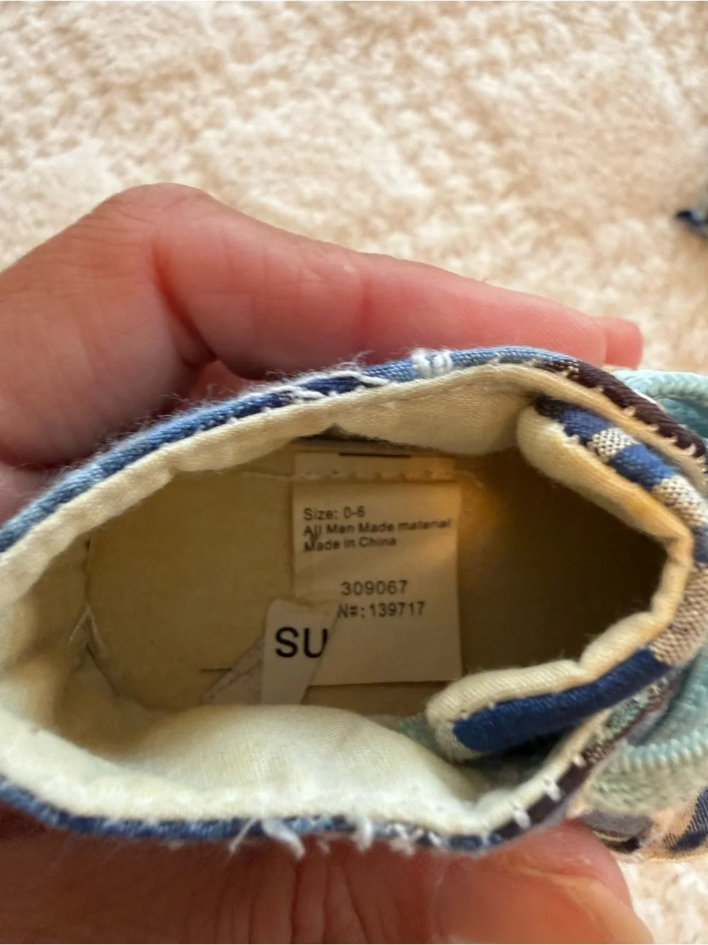 GAP Navy Slip-On & Plaid Baby Shoe Set with Light Gray Pair